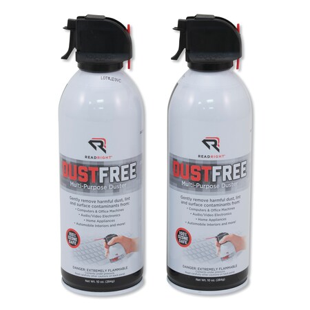 Read Right DustFree Multipurpose Duster, 10oz Cans, PK2 RR3722